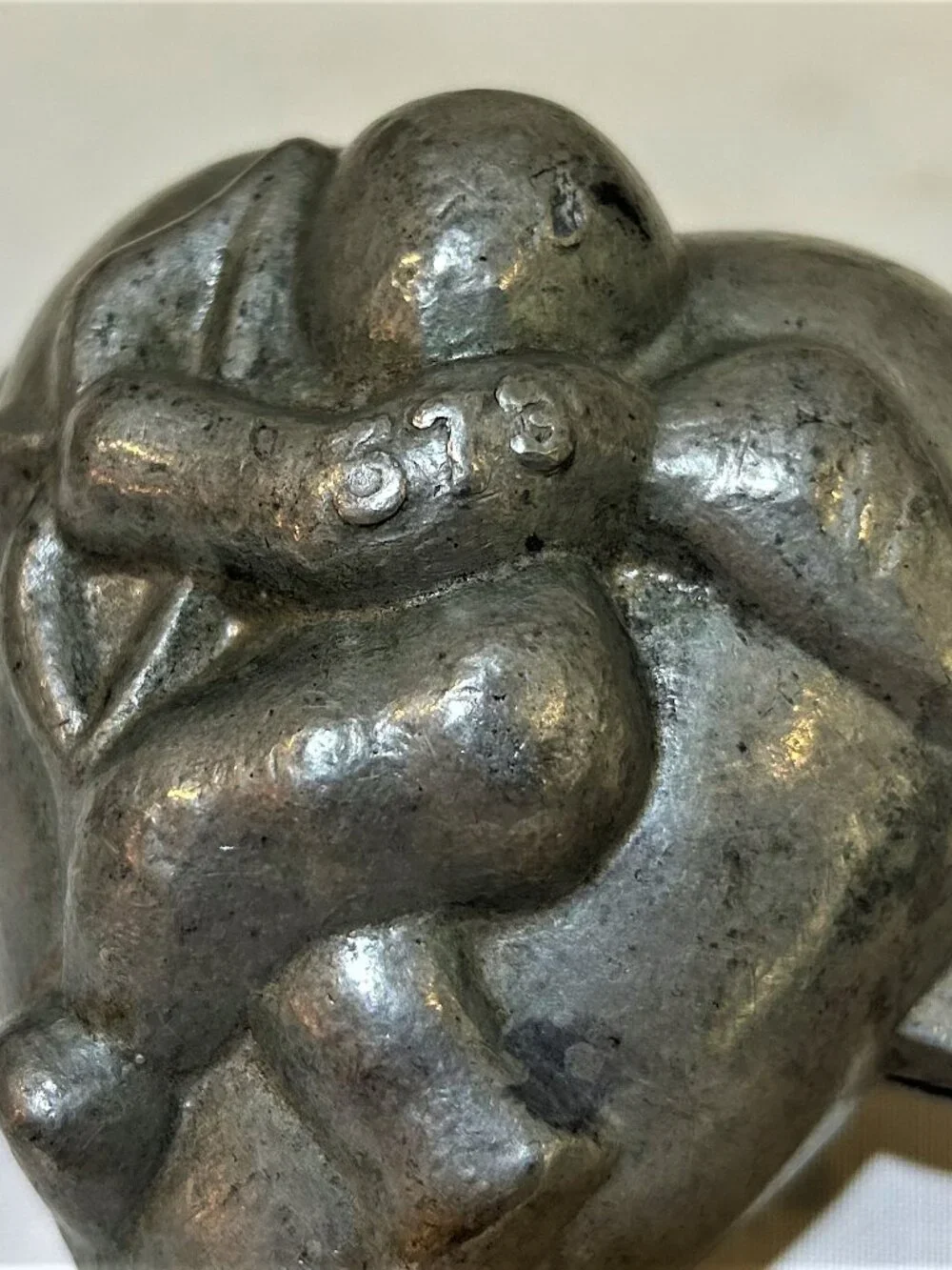 Vintage Krauss & Son Pewter Ice Cream Mold 3